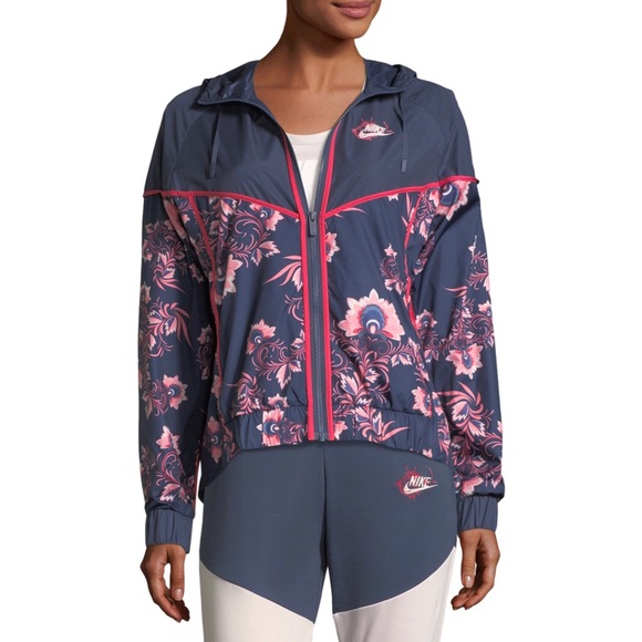 NWT Nike Floral-Print Sportswear Jacket - Picture 3 of 7
